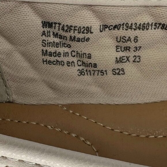 Time & Tru Sintelico Quilted Ballet Flats Womens Cream/Copper Shoes Size 6 - Picture 9 of 9